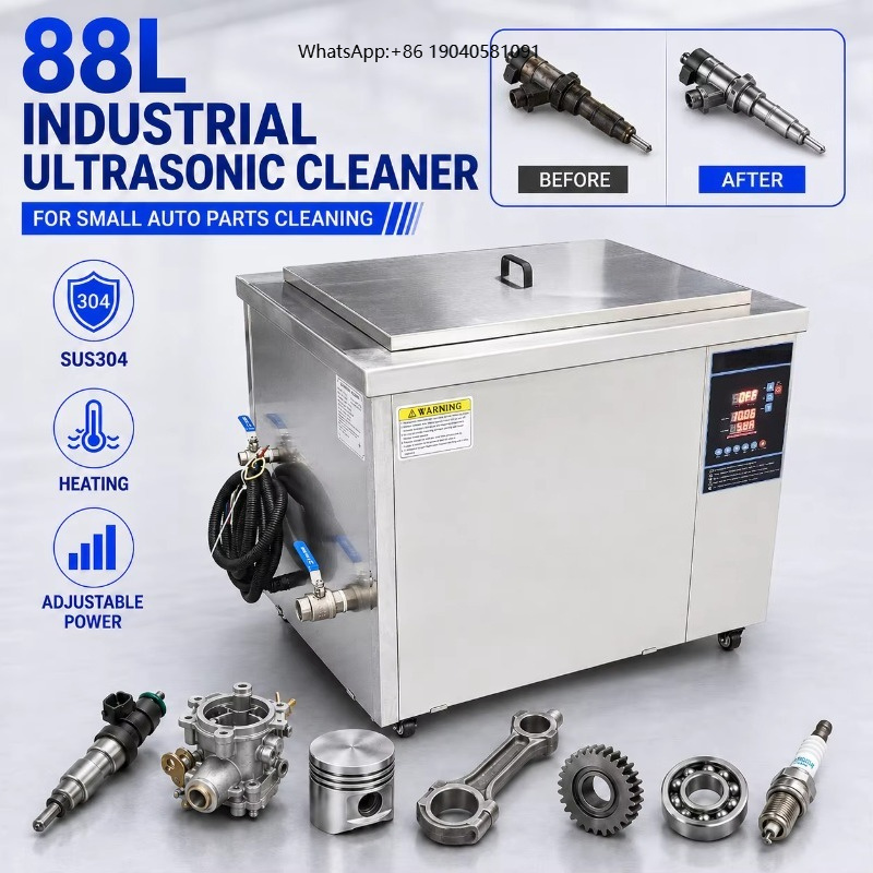 Motorcycle Parts - 88L Ultrasonic Cleaner Machine Parts Washer