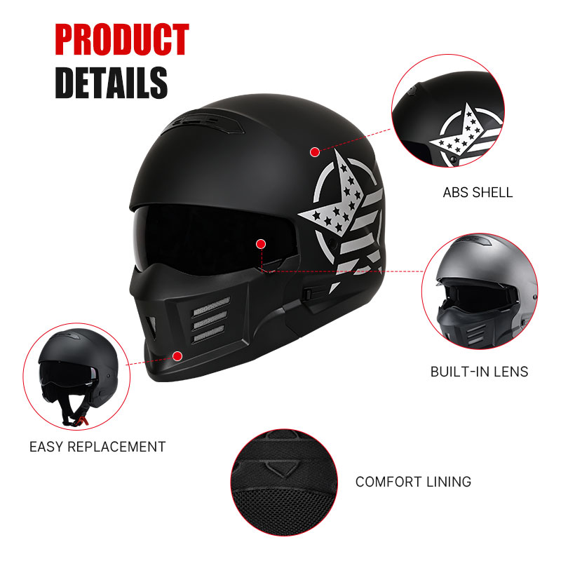 Scorpion Full Face Helmet ABS  - Full Face Motorcycle Helmet With Bluetooth ulasan dan harga