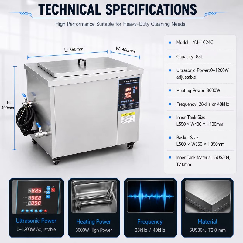 88L Ultrasonic Cleaner Machine - Motorcycle Parts ulasan dan harga