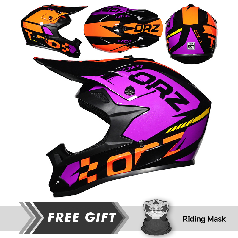 Off Road Helmet Eye Face Prote - Quick Release Buckle Motorcycle Helmet ulasan dan harga