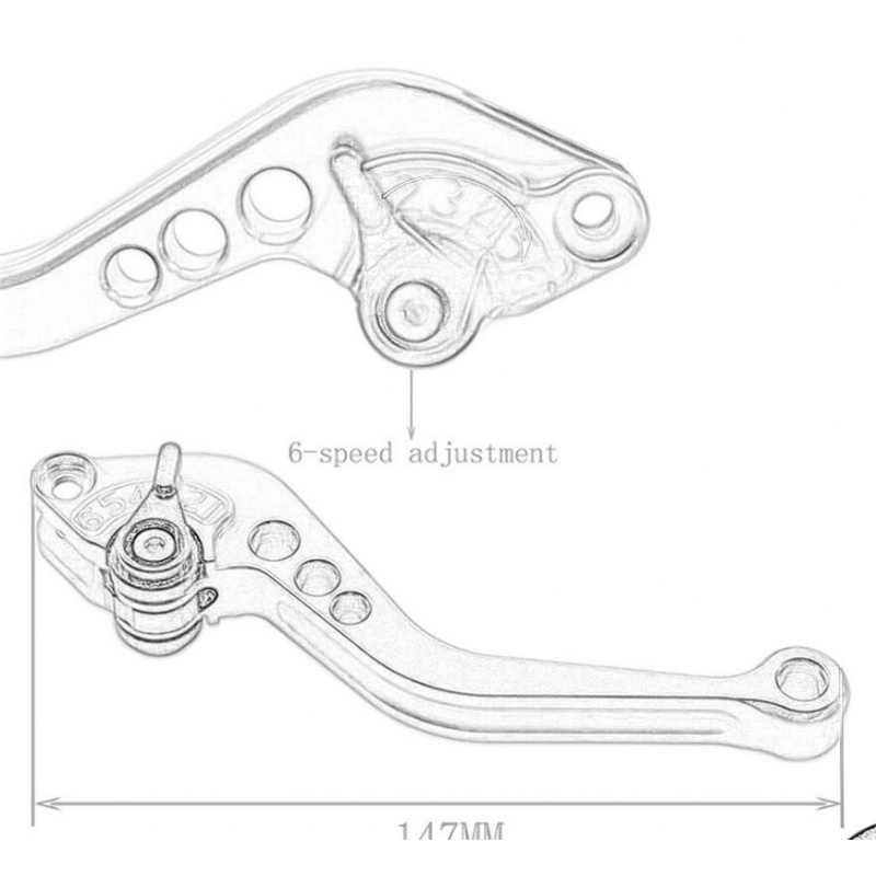 Motorcycle Short Brake Clutch  - Cnc Aluminum Adjustable Brake Clutch Levers ulasan dan harga