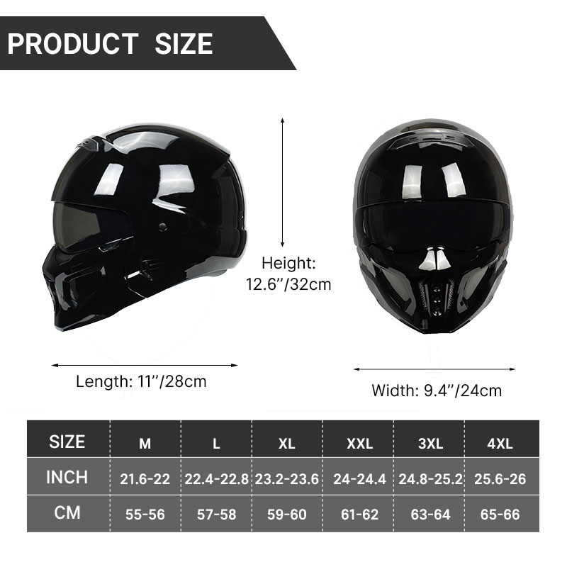 Rugged Bright Black Scorpion F - Full Face Motorcycle Helmet With Bluetooth ulasan dan harga