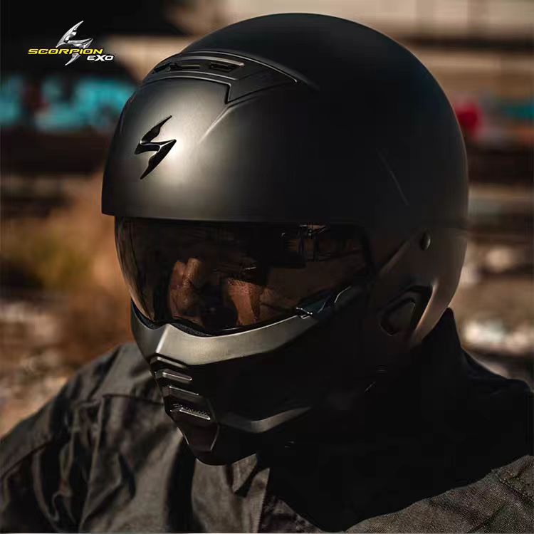 USA Scorpion Exo-Combat II Mot - Full Face Motorcycle Helmet With Bluetooth ulasan dan harga